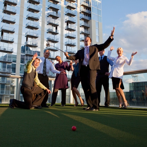 Bürogolf Hotelgolf Firmenevent